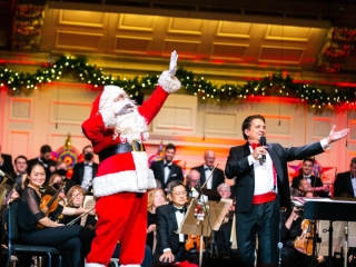 Keith Lockhart In A Garment Dancing In Front Of A Band