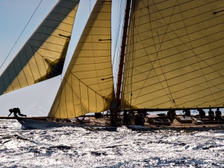 A Sailboat On The Water