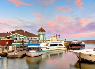Boats Docked At A Pier