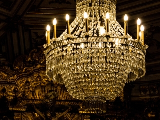 A Chandelier With Candles